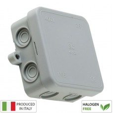 Κουτί Στεγανό 65x65x30mm IP55 Γκρι Elettrocanali EC411C2